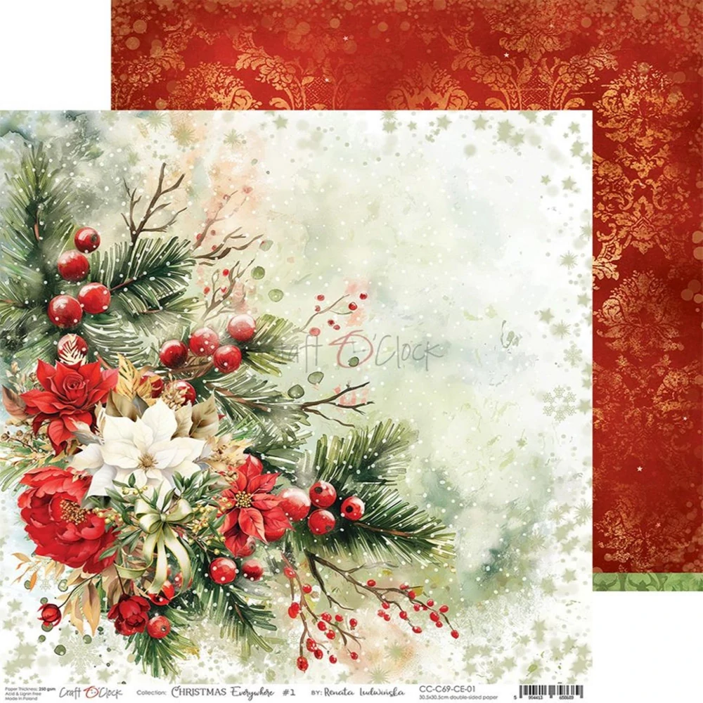 Craft O´ Clock Scrapbook papier - Christmas Everywhere 12x12