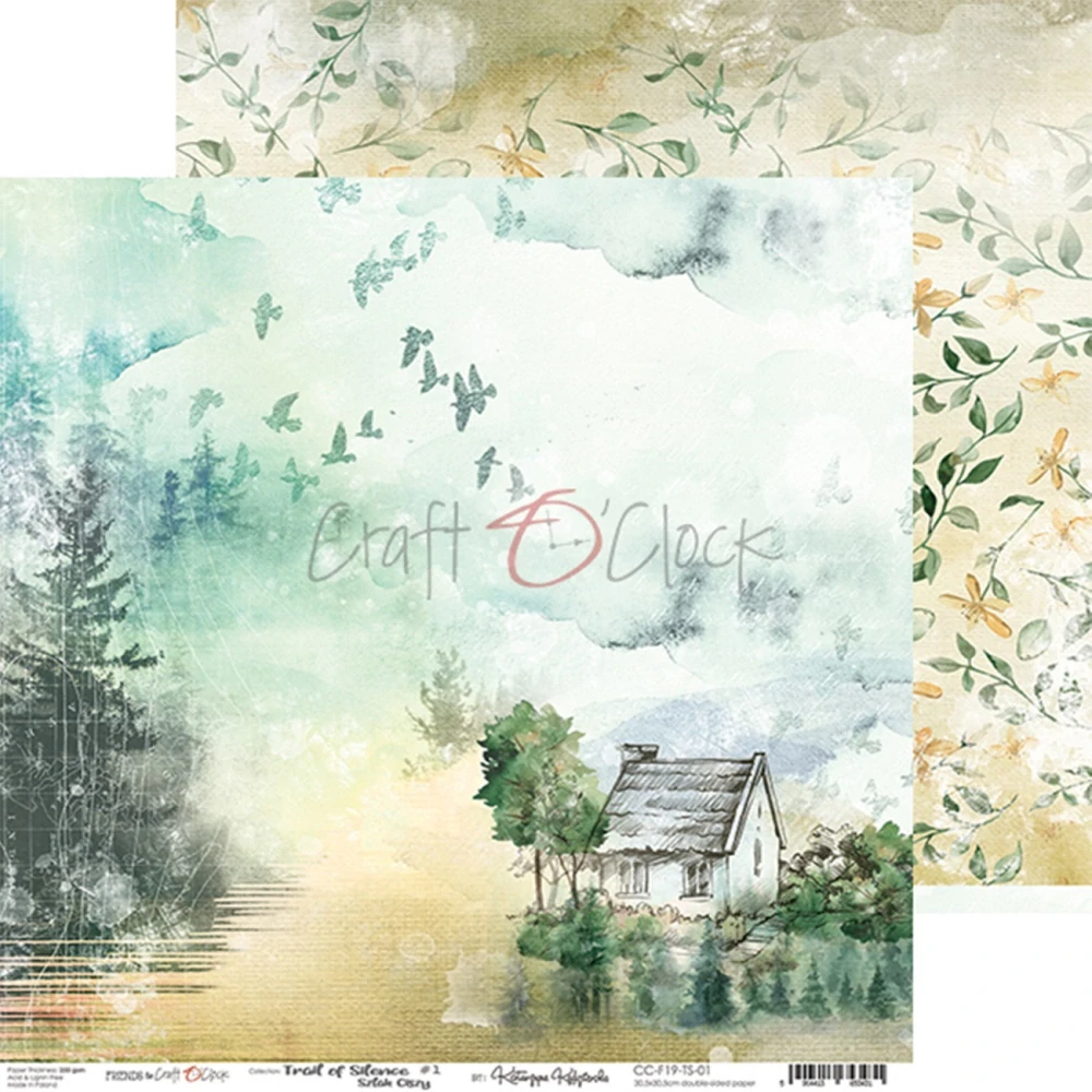 Craft O´ Clock Scrapbook papier - Trail of Silence 12x12