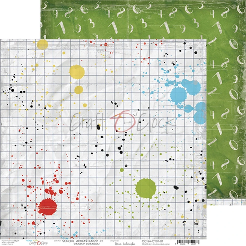 Craft O´ Clock Scrapbook papier - School Adventures 12x12
