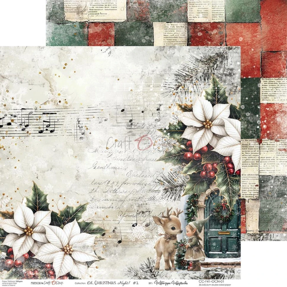 Craft O´ Clock Scrapbook papier - Oh, Christmas Night! 12x12