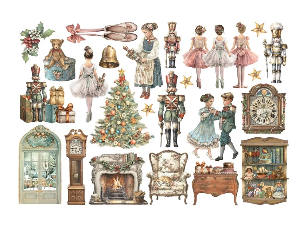 Stamperia Nutcracker nálepky DFLCT62