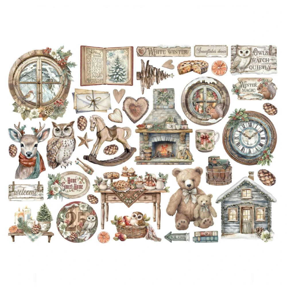 Stamperia The Owl's House kartónové výrezy DFLDC119