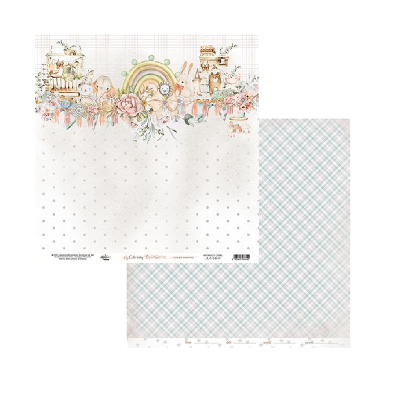 Alchemy of Art Scrapbook papier Cute Baby 12x12