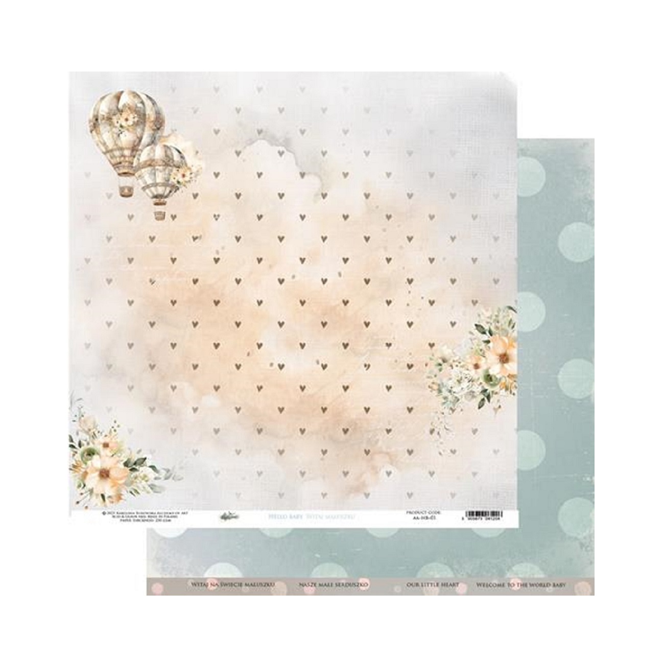 Alchemy of Art Scrapbook papier Hello Baby 12x12