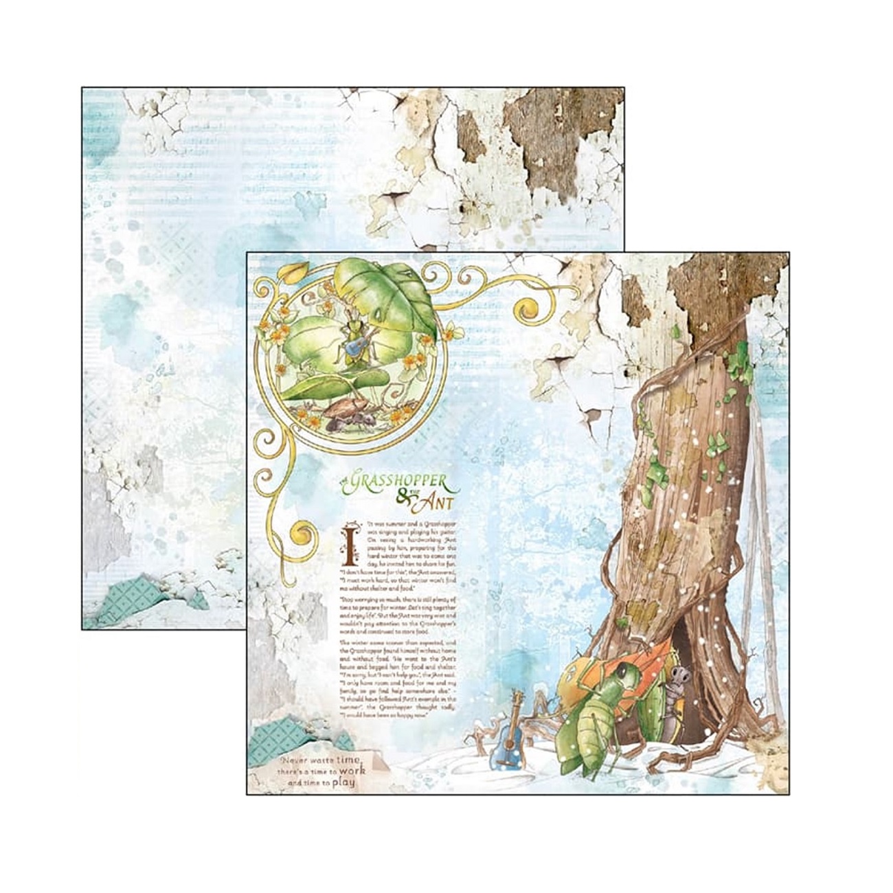 Ciao Bella Scrapbook papier Aesop’s Fables 12x12