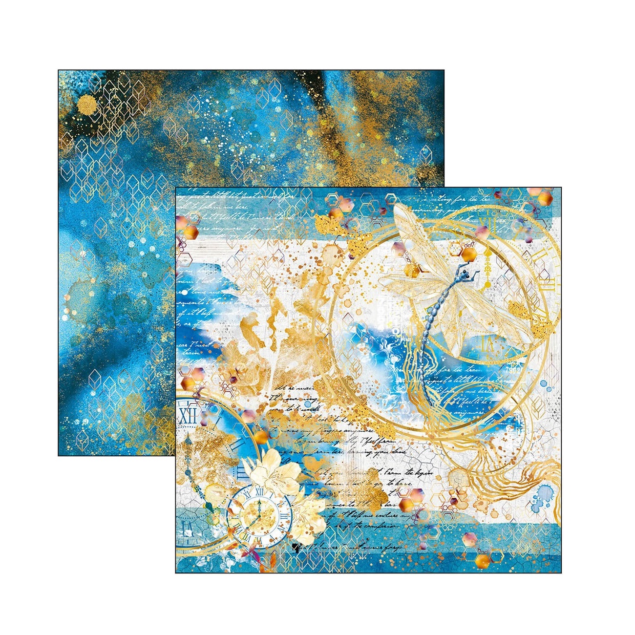 Ciao Bella Scrapbook papier Indigo 8x8