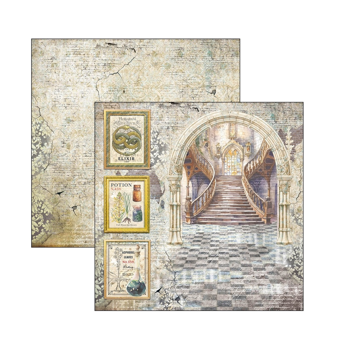 Ciao Bella Scrapbook papier Wizard Academy 8x8