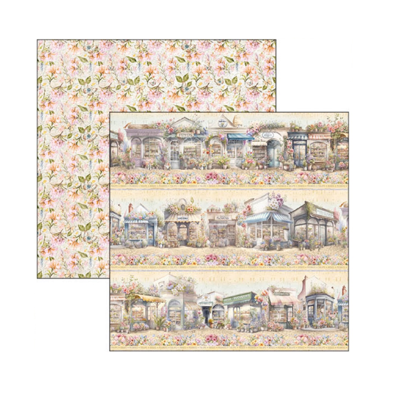 Ciao Bella Scrapbook papier Flower Shop 12x12