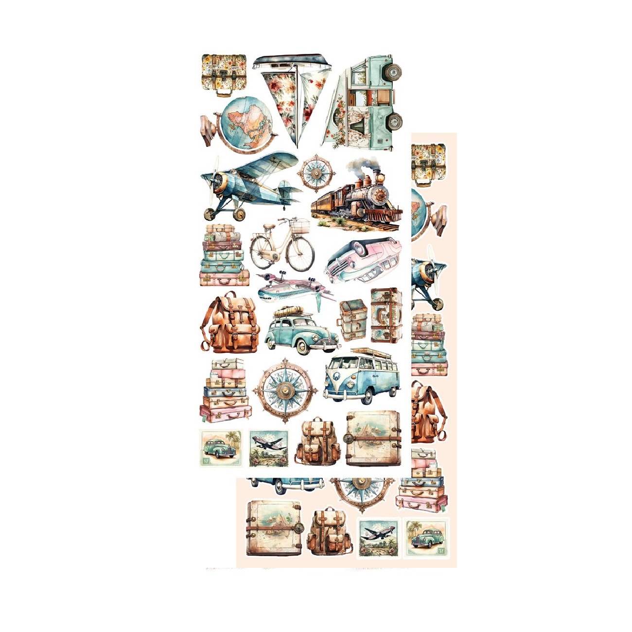 Alchemy of Art Scrapbook papier Memories from the Trip 6x12