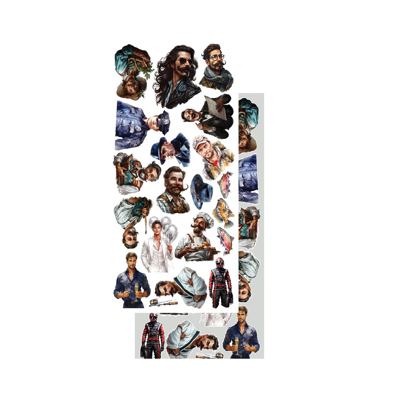 Alchemy of Art Scrapbook papier Adventure Men 6x12