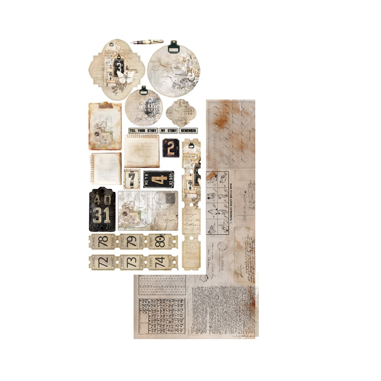 Alchemy of Art Scrapbook papier Natural Beauty Junk Journal 6x12