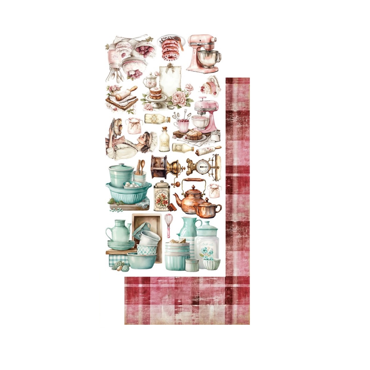 Alchemy of Art Scrapbook papier Recipe for happiness 6x12