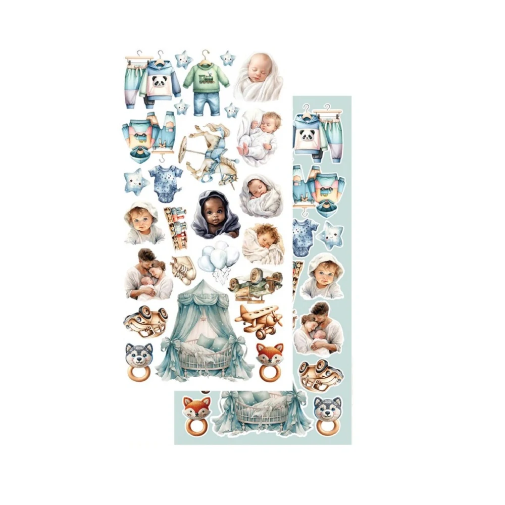 Alchemy of Art Scrapbook papier My Little Baby Boy 6x12