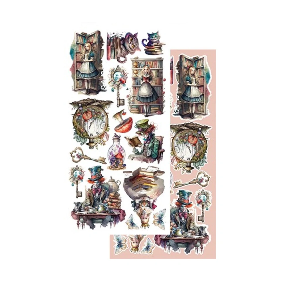 Alchemy of Art Scrapbook papier Enchanted World – Following Alice 6x12