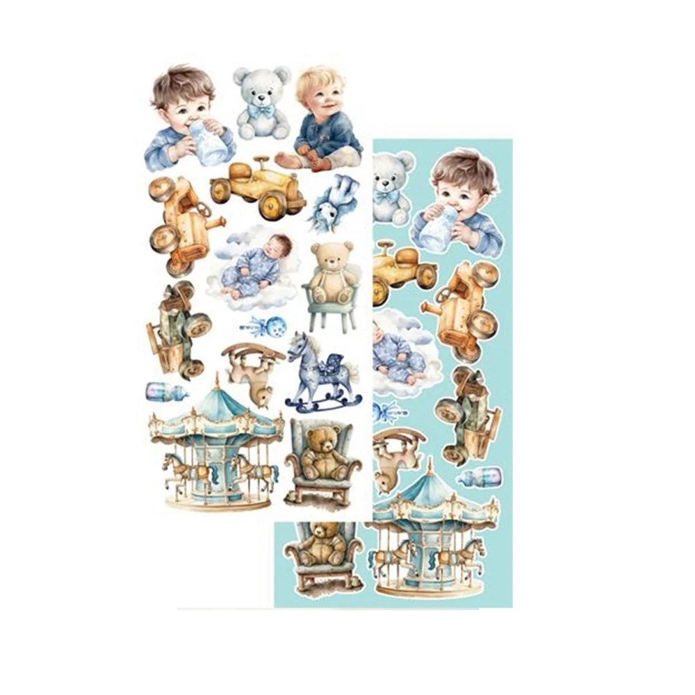 Alchemy of Art Scrapbook papier Hello Baby Boy  6x12