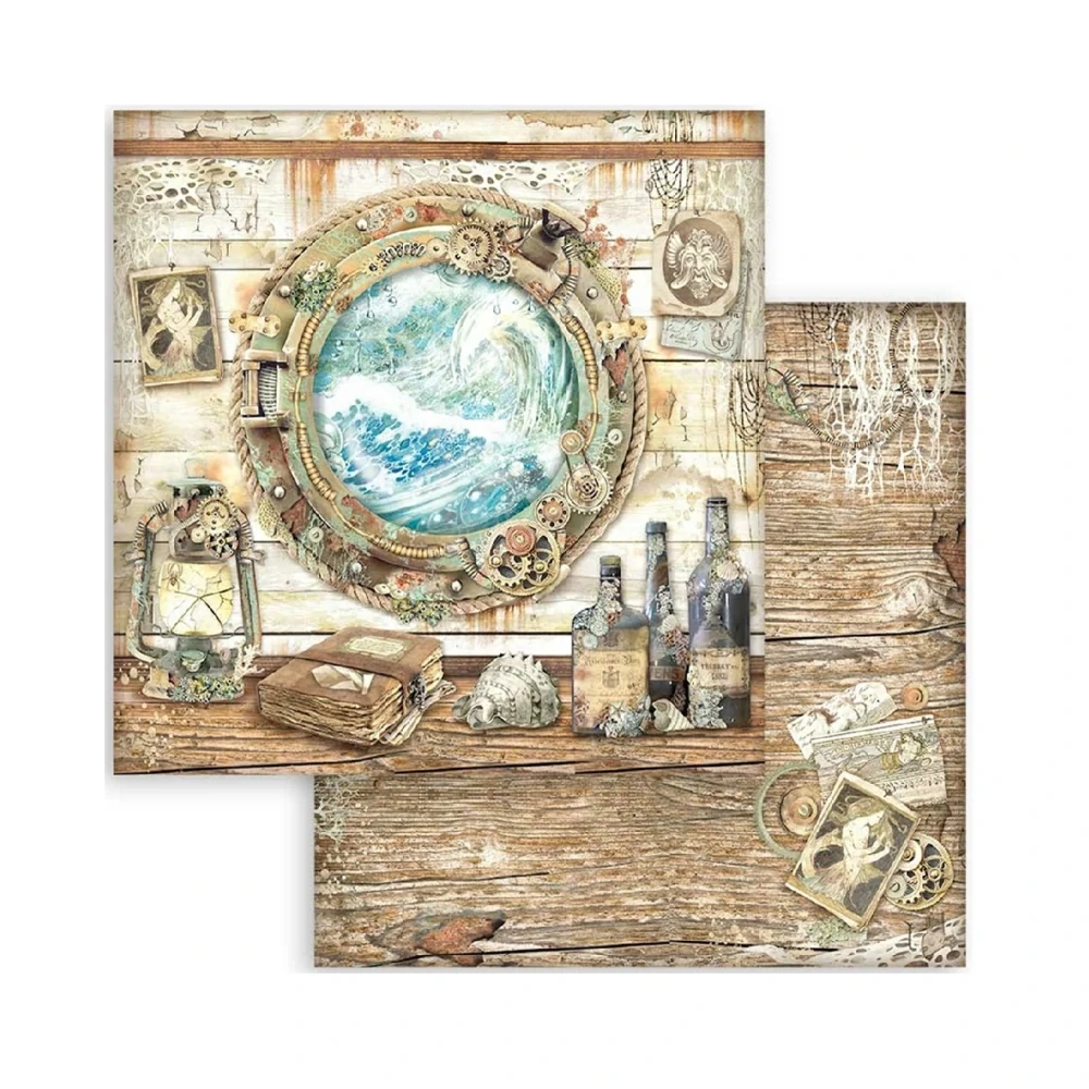 Stamperia Songs of The Sea scrapbook papier 8x8