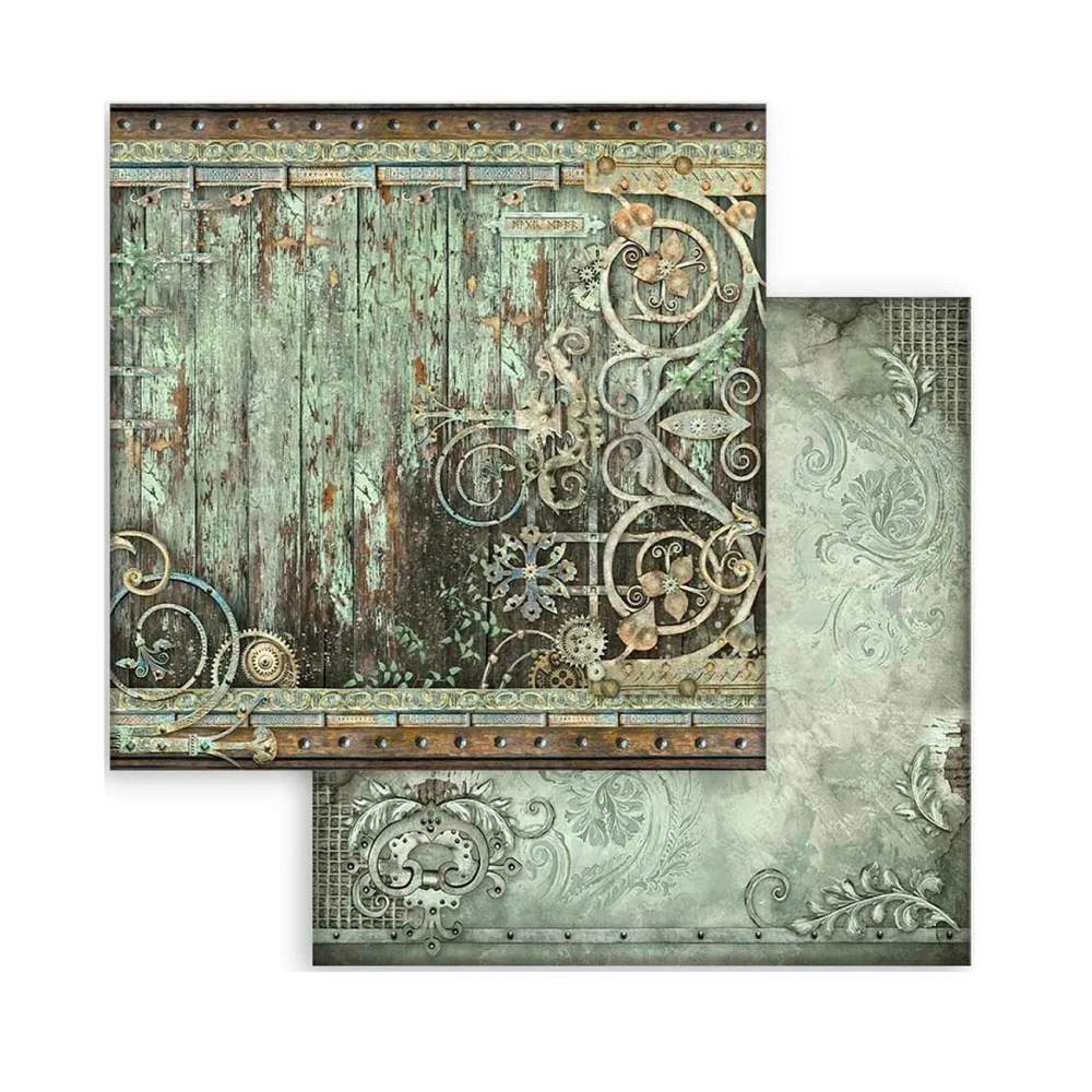 Stamperia Scrapbook papier – Magic Forest Backgrounds 8x8