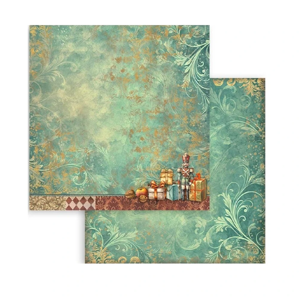 Stamperia Scrapbook papier – Nutcracker Backgrounds 8x8