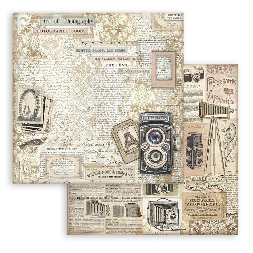 Stamperia Scrapbook papier – Brocante Antiques 8x8