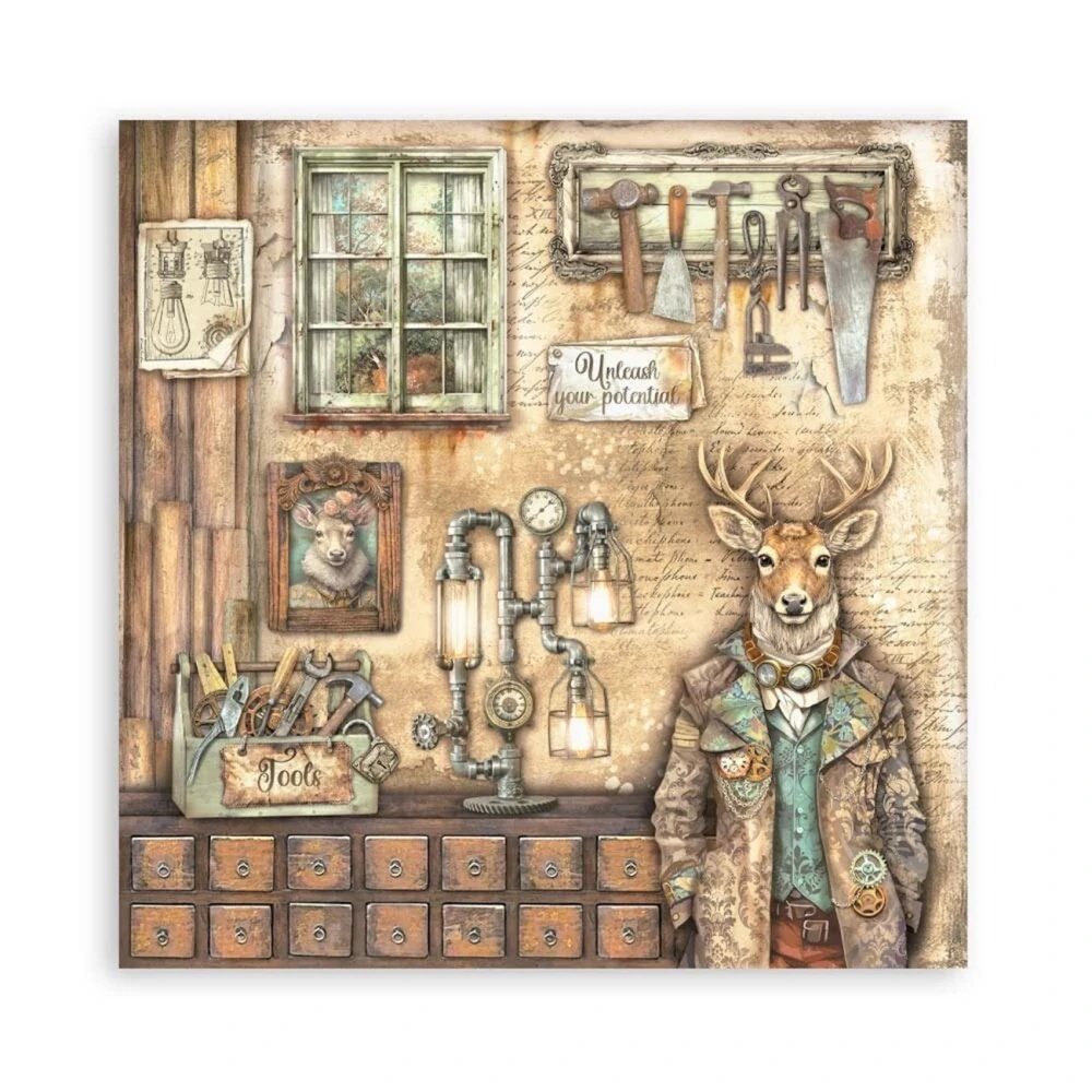 Stamperia Scrapbook papier – Alterego Maxi 8x8