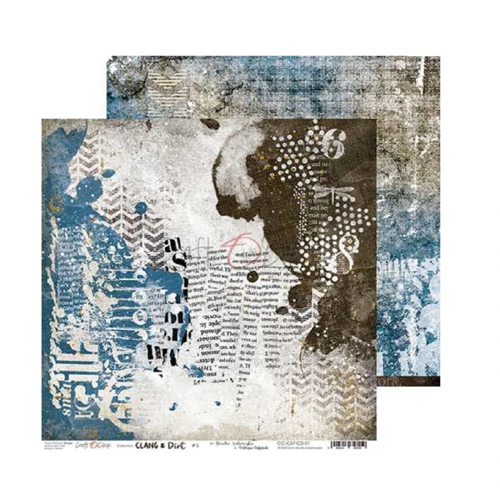 Craft O´ Clock Scrapbook papier - Clang and Dirt 8x8