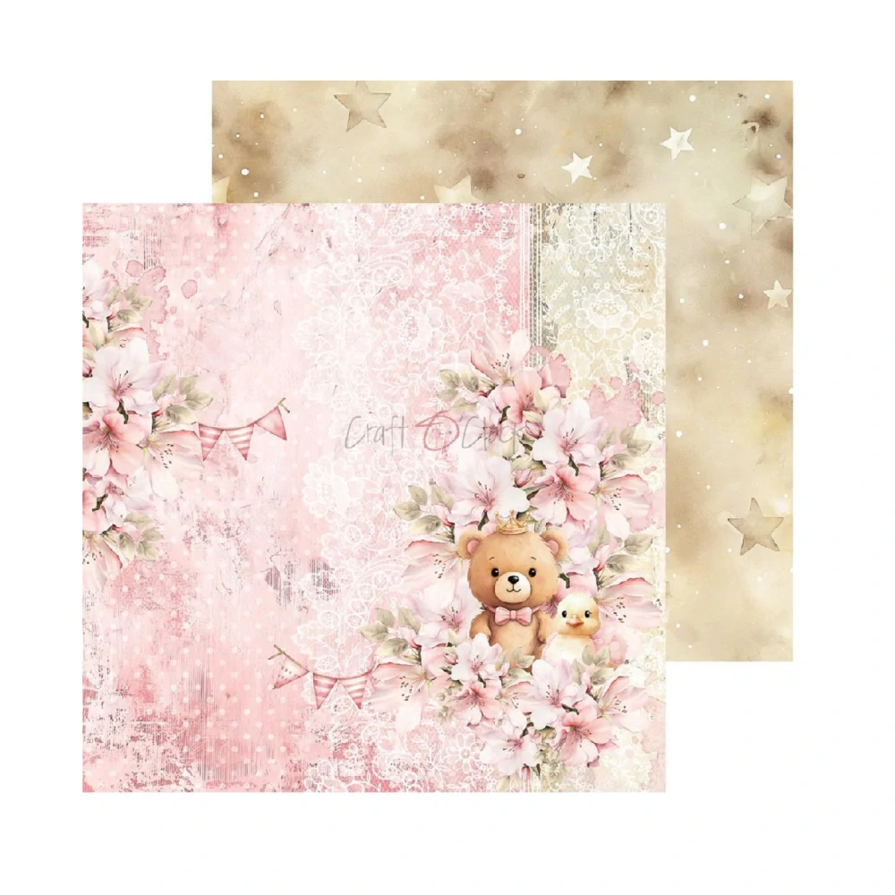 Craft O´ Clock Scrapbook papier - Girl & Curl 8x8 