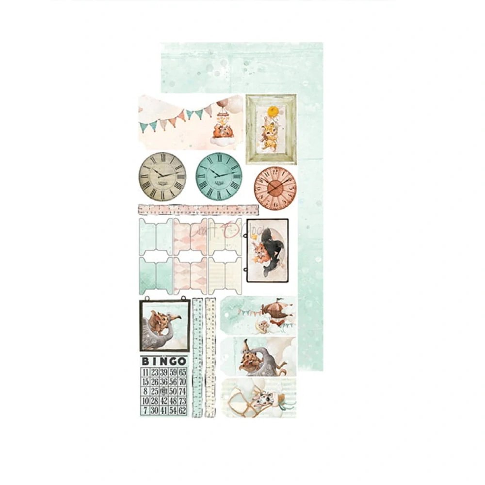 Craft O´ Clock Scrapbook papier - My Sweet Treasure Junk Journal 6x12