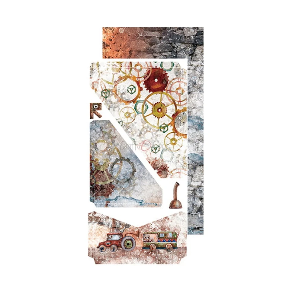 Craft O´ Clock Scrapbook papier - Robots Adventures Junk Journal 6x12