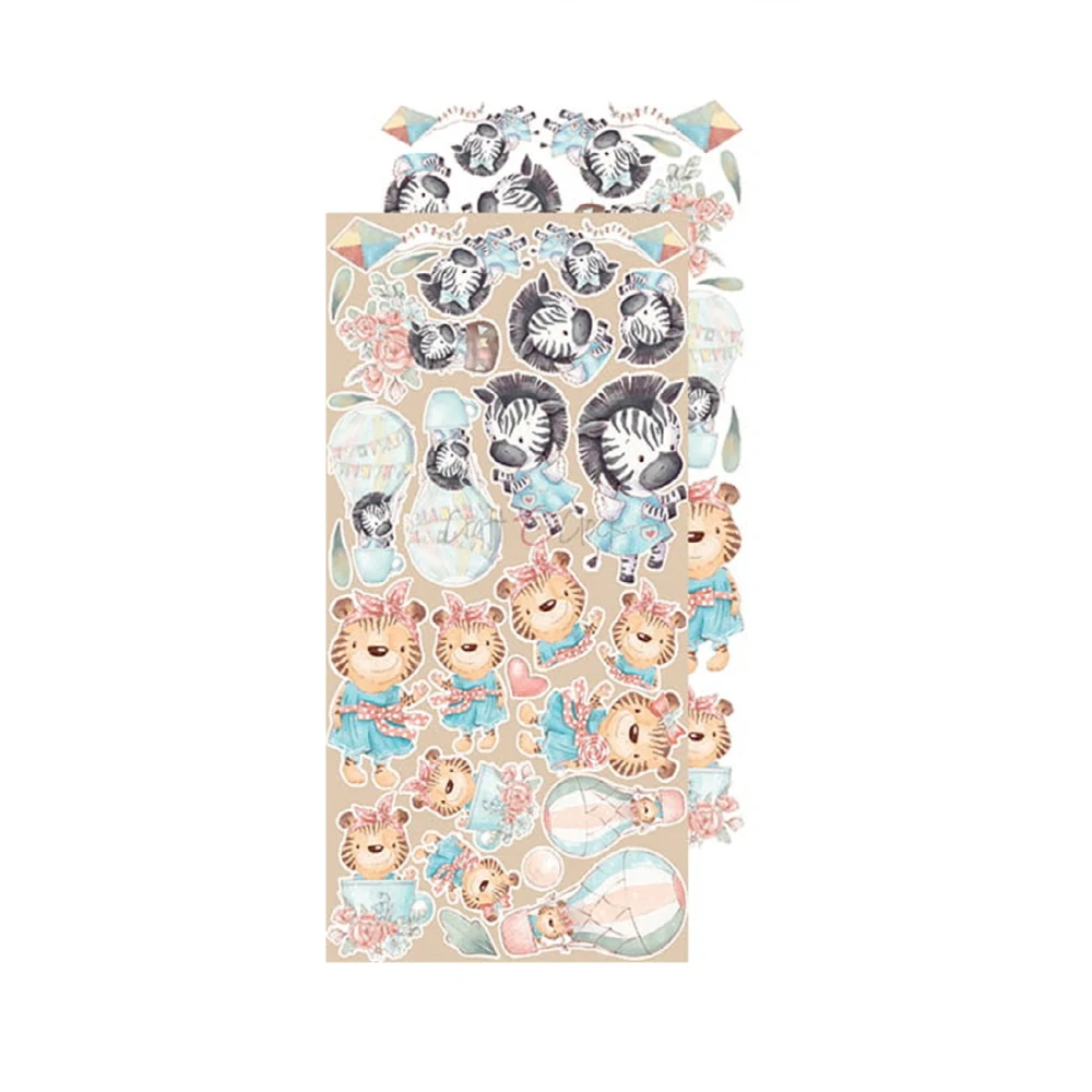 Craft O´ Clock Scrapbook papier - Safari Friends 6x12