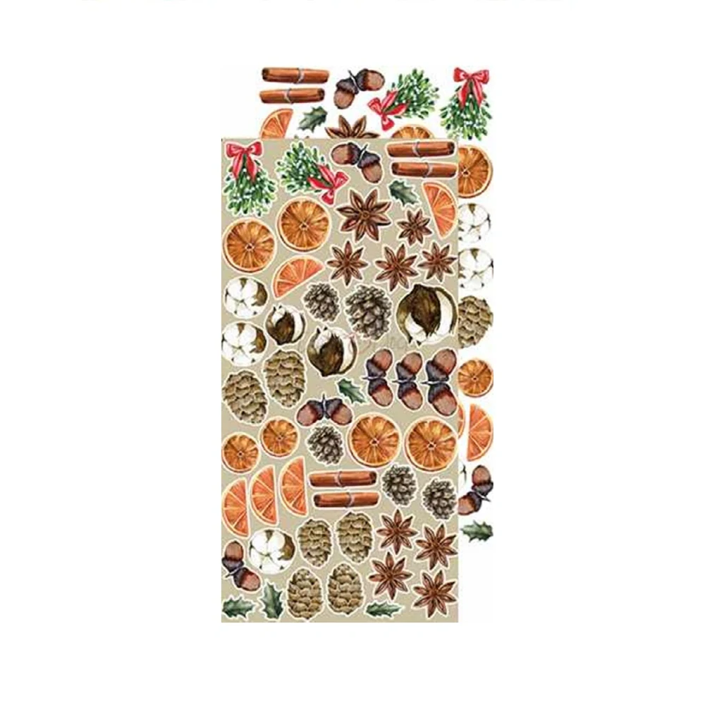 Craft O´ Clock Scrapbook papier - Christmas Treasure Flowers 6x12