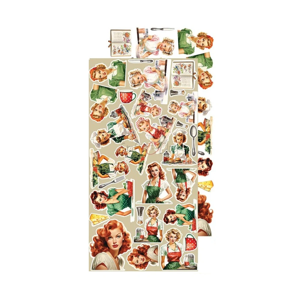 Craft O´ Clock Scrapbook papier - Kitchen Mode 6x12 Mix