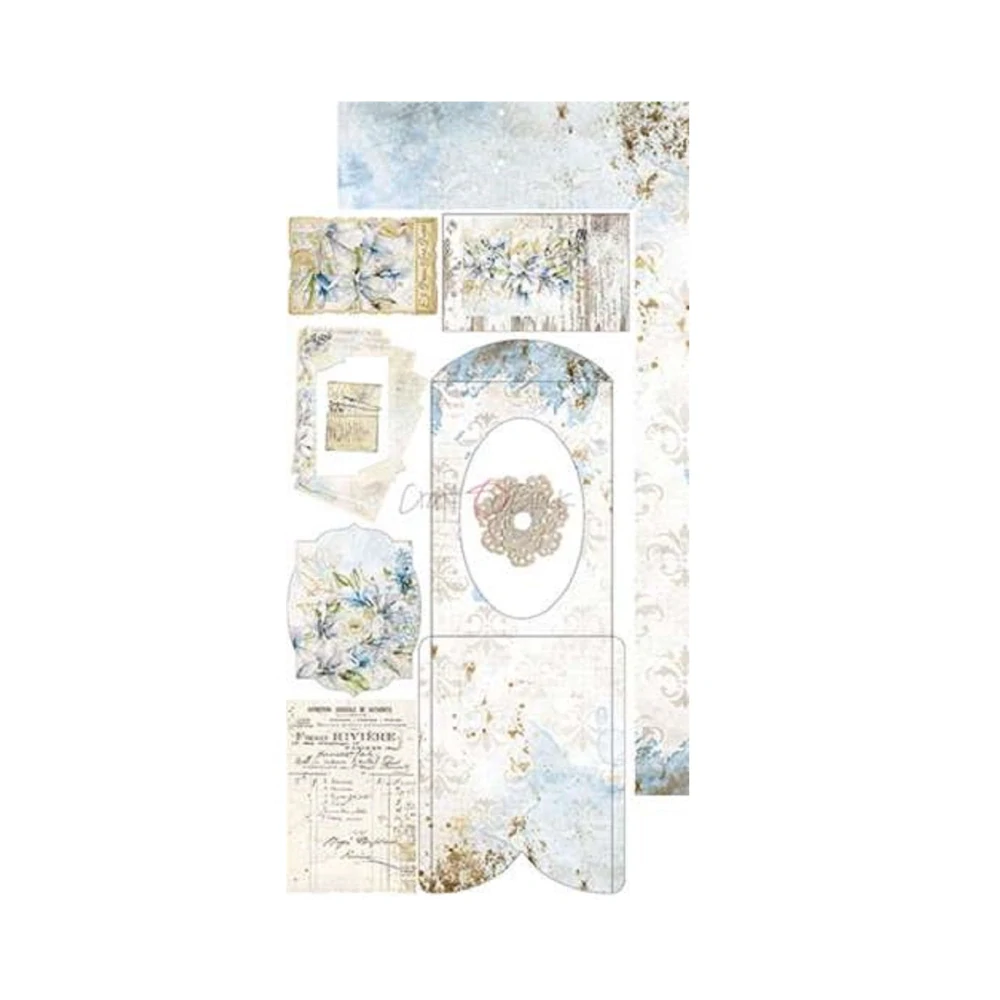  Scrapbook papier - Vintage Sky Junk Journal - Craft O’Clock