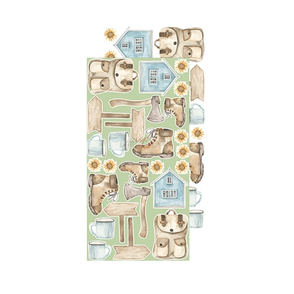 Craft O´ Clock Scrapbook papier - Trail of Silence Extra set 6x12