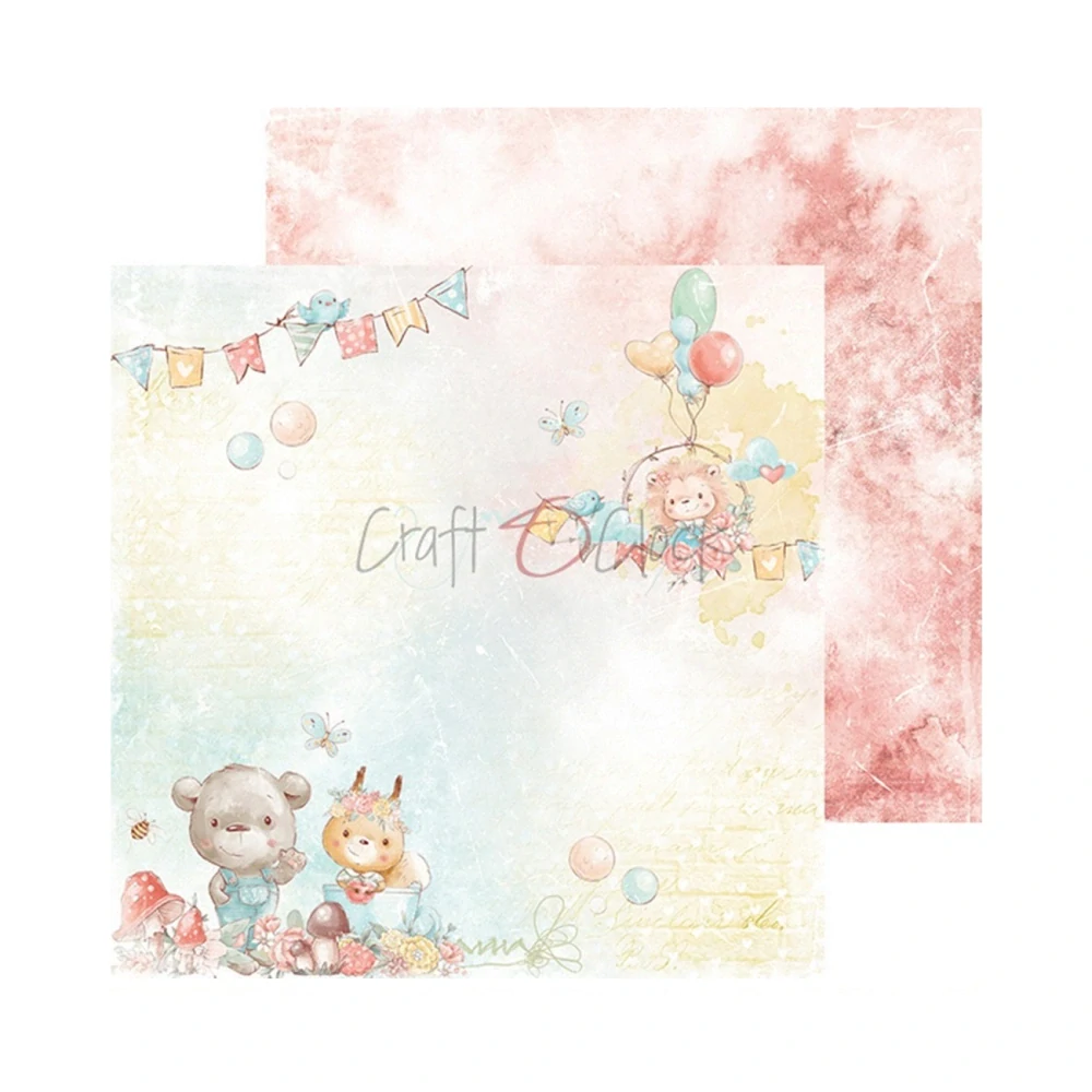 Craft O´ Clock Scrapbook papier - Woodland Friends 6x6