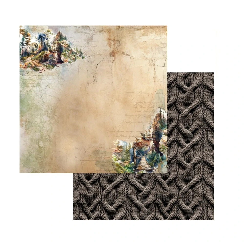 Alchemy of Art Scrapbook papier Whispers of the Mountains 8x8