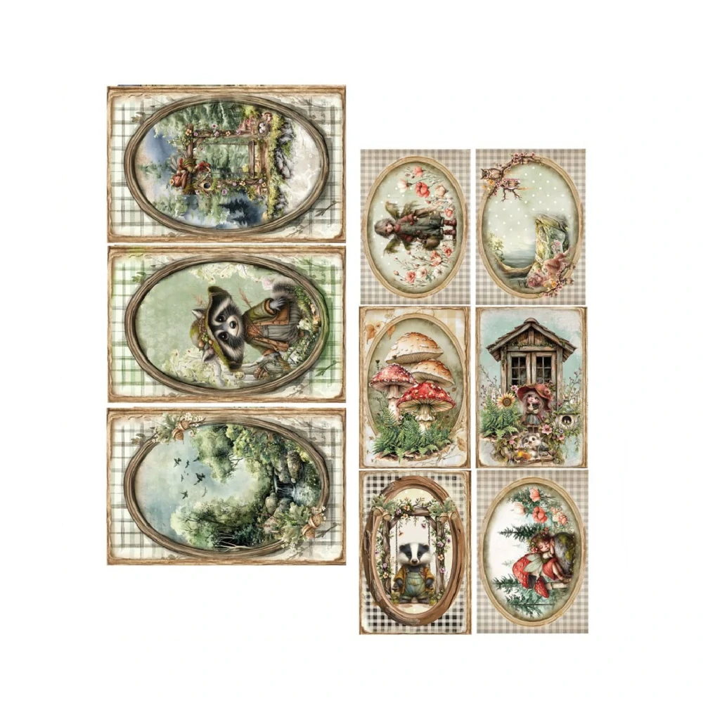 Alchemy of Art Scrapbook papier Friends of the Forest 6x12