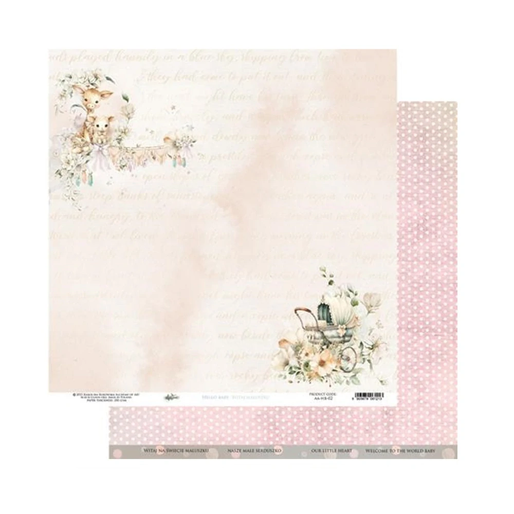Alchemy of Art Scrapbook papier Hello Baby 8x8