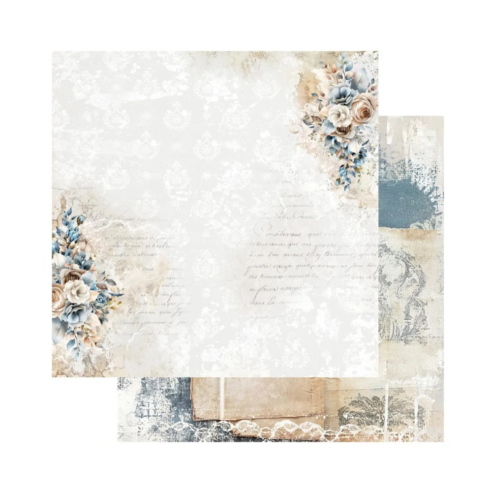 Alchemy of Art Scrapbook papier In Shades of Blue 8x8