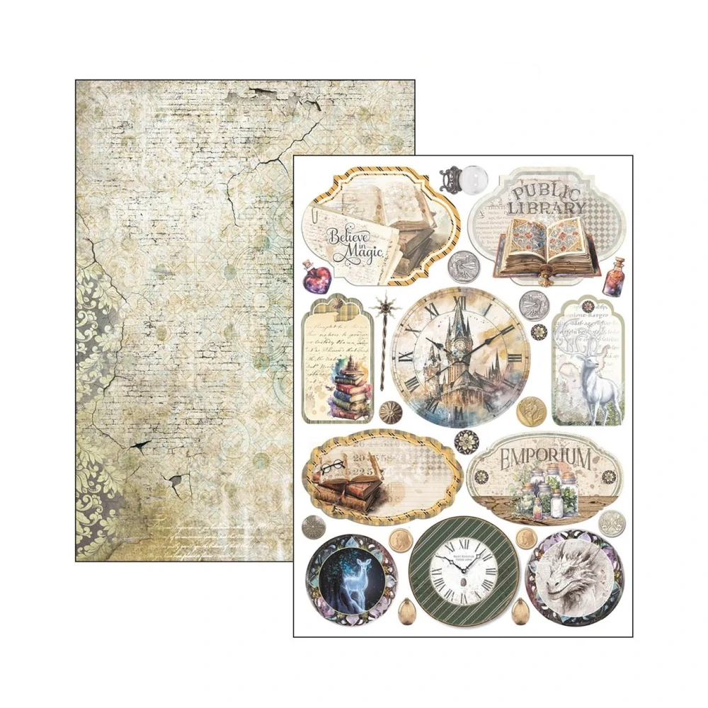 Ciao Bella Scrapbook papier Wizard Academy A4