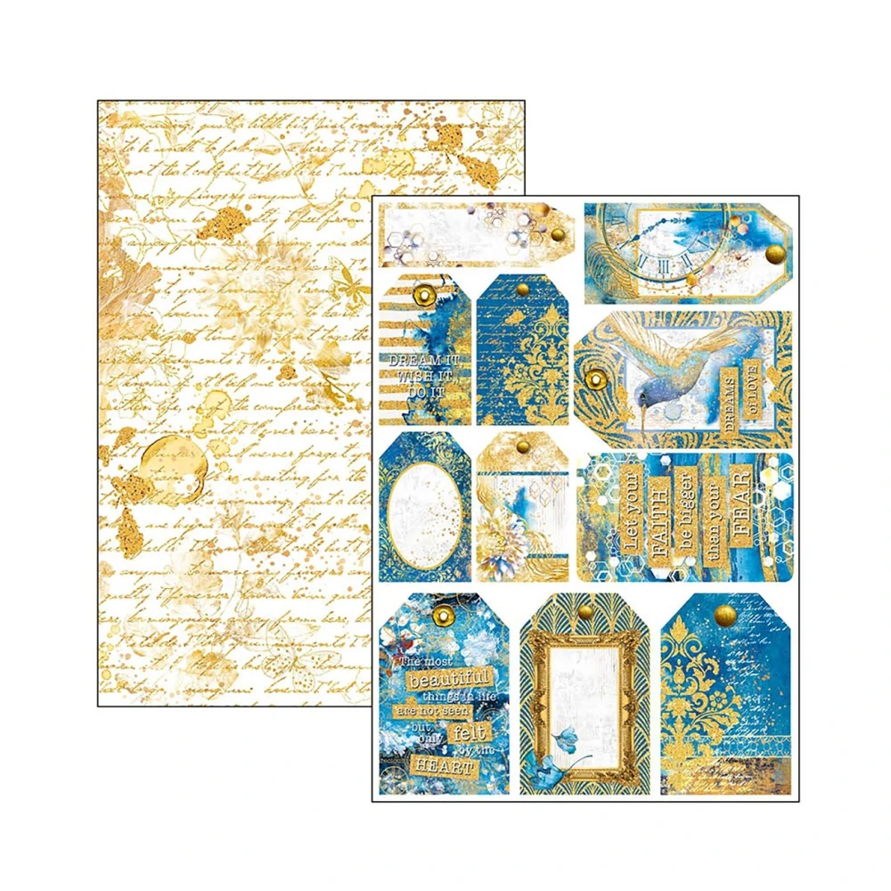 Ciao Bella Scrapbook papier Indigo A4