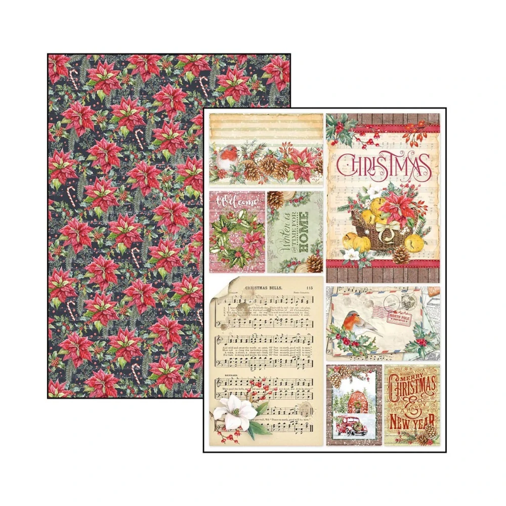 Ciao Bella Scrapbook papier Christmas vibes A4