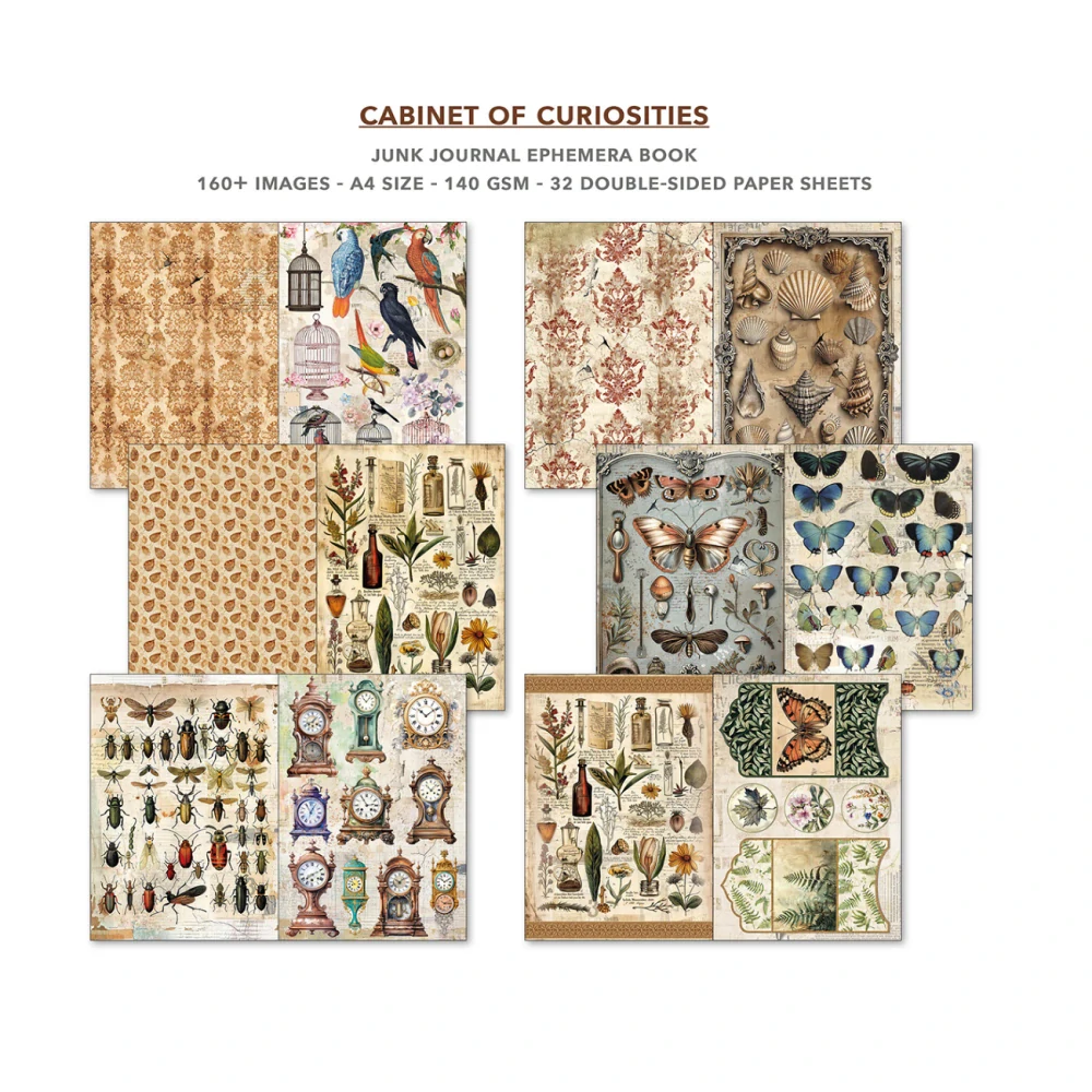 Ciao Bella – Cabinet of Curiosities Junk Journal Ephemera Book