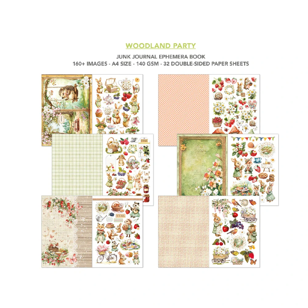 Ciao Bella – Woodland Party Junk Journal Ephemera Book