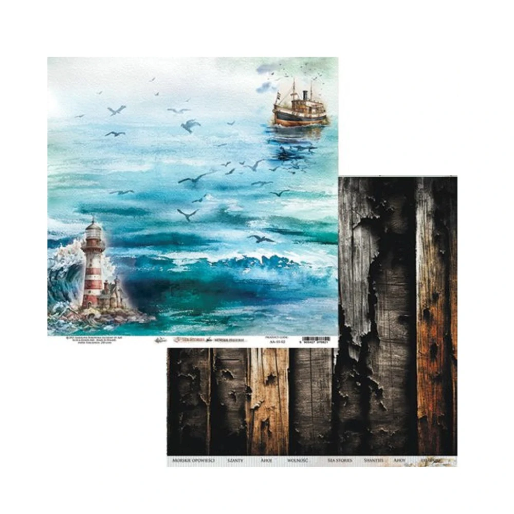Alchemy of Art Scrapbook papier Sea Stories 8x8