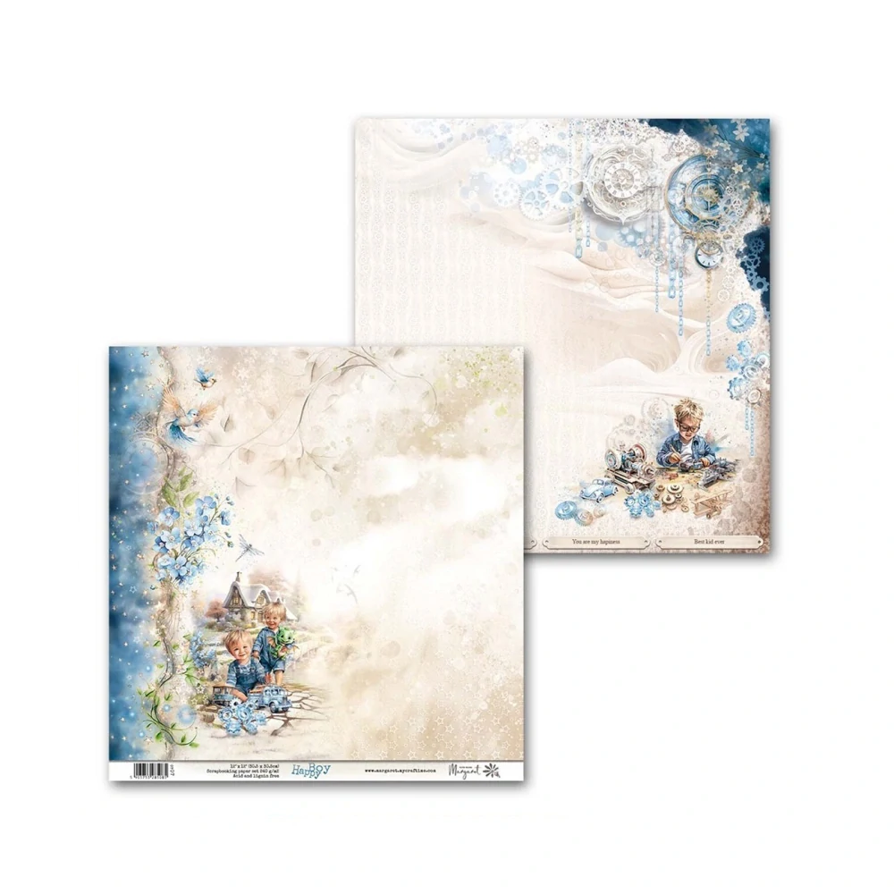 Margaret Scrapbook papier – Happy Boy  12x12