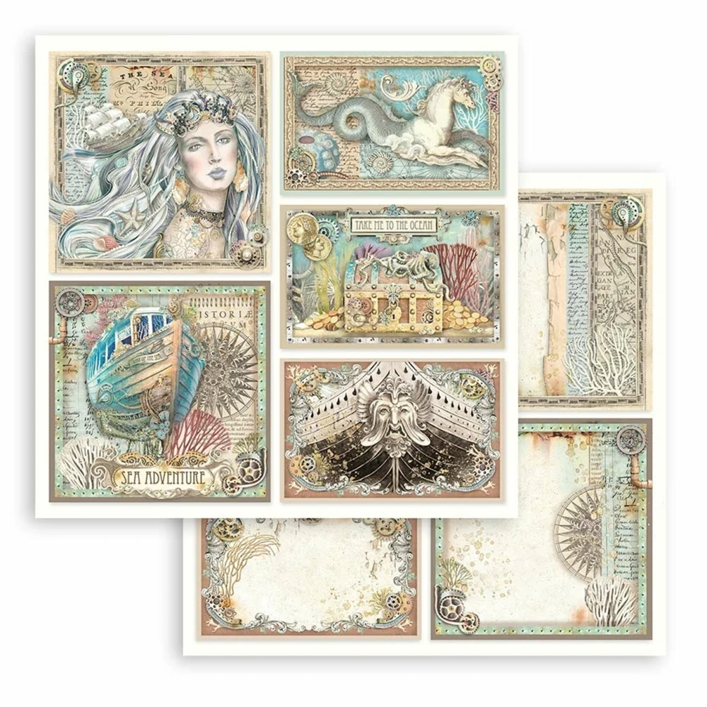 Stamperia Scrapbook papier – Songs of The Sea 12x12