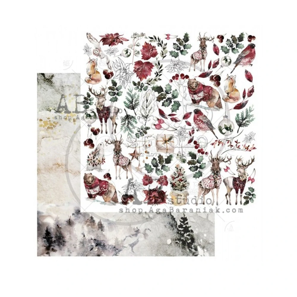 AB studio Scrapbook papier Breeze of the Forest 12x12