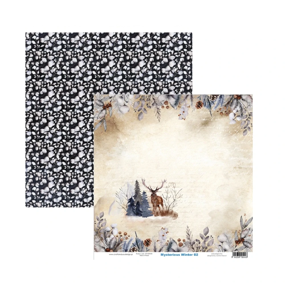 Craft & You Design Scrapbook papier Mysterious Winter 12x12