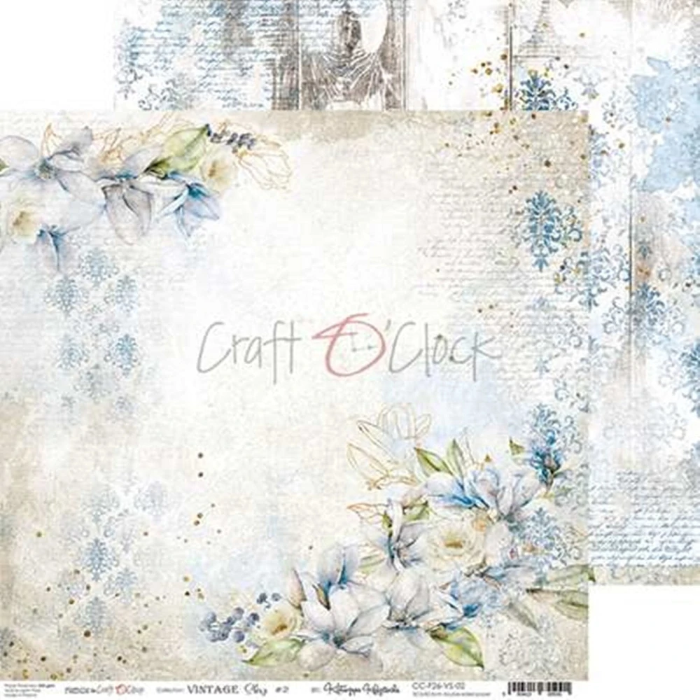  Scrapbook papier - Vintage Sky 12x12 - Craft O’Clock