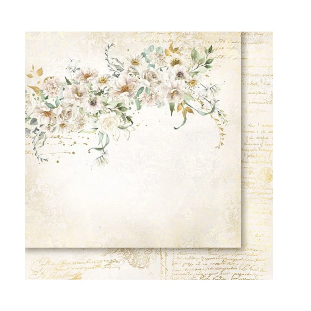 Paper Heaven Scrapbook papier Woman in gold  12x12